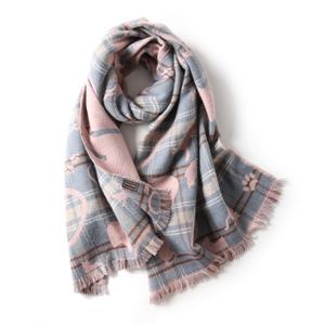 Wholesale cat print tassel cashmere scarf