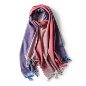 Wholesale gradient tassel cashmere scarf