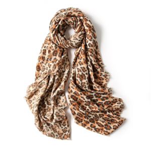 Wholesale leopard tassel cashmere scarf
