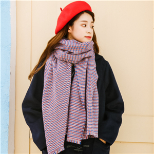 Plaid tassel cashmere cheap scarf