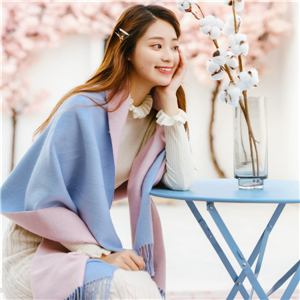 Wholesale solid color tassel cashmere scarf
