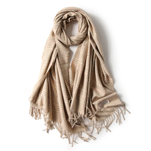 Chinese cheap plaid cashmere scarf