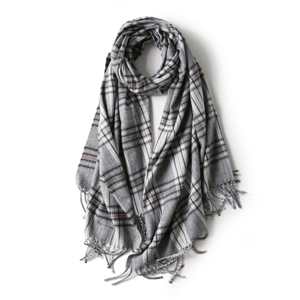 Chinese cheap plaid cashmere scarf
