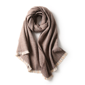 Cheap herringbone striped cashmere scarf