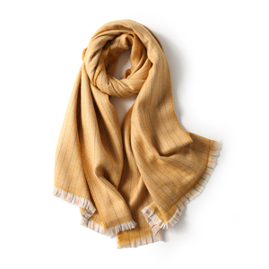 Cheap herringbone striped cashmere scarf