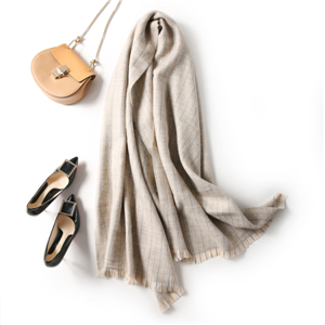 Cheap herringbone striped cashmere scarf