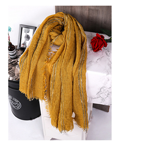 Wholesale striped cotton decorative scarf