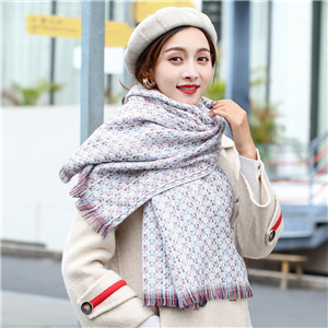 Wholesale water ripple pattern cashmere warm scarf