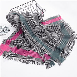 China cheap thousand bird plaid cashmere warm scarf