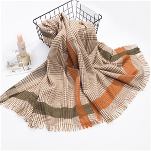 China cheap thousand bird plaid cashmere warm scarf