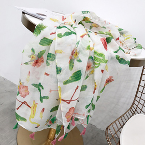 Female boho ethnic wind scarf cotton