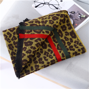 Leopard tassel cashmere thickening cheap scarf