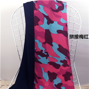 Wholesale leopard stitching pleated warm cotton scarf