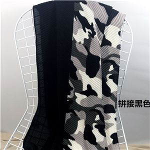 Wholesale leopard stitching pleated warm cotton scarf