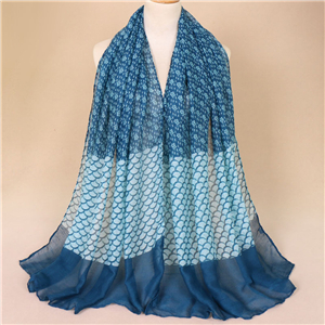 Wholesale small floral print Muslim Bali yarn scarf