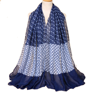 Wholesale small floral print Muslim Bali yarn scarf