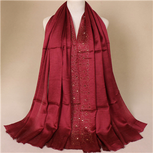 Wholesale hairy diamonds cotton Muslim scarf