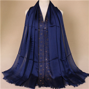 Wholesale hairy diamonds cotton Muslim scarf