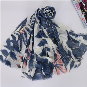 China wholesale floral printed cotton hair scarf