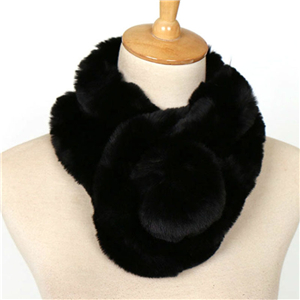 China wholesale warm plush ball solid color scarf