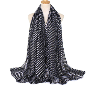 Wholesale striped cotton scarf