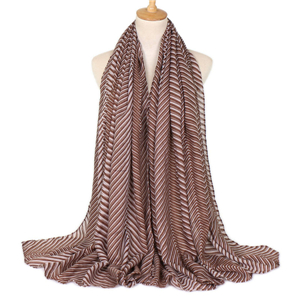 Wholesale striped cotton scarf