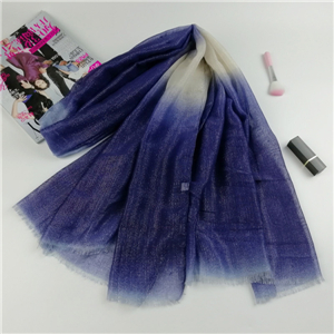 Wholesale hairskin gold thread cotton color matching scarf
