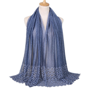 Wholesale solid color lace decorative scarf