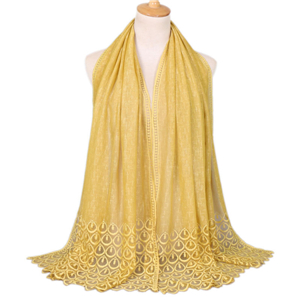 Wholesale solid color lace decorative scarf