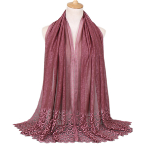 Wholesale solid color lace decorative scarf