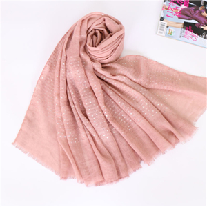 Muslim cotton sequins decorated cheap scarves