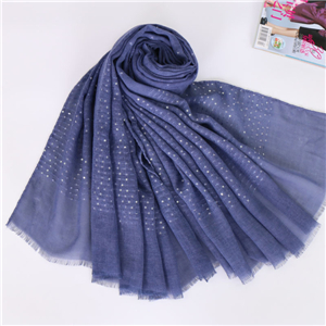 Muslim cotton sequins decorated cheap scarves