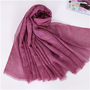 Muslim cotton sequins decorated cheap scarves