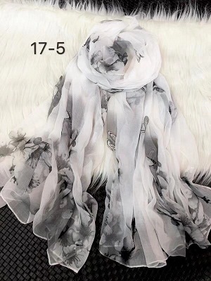 China crocodile wrinkles silk printing scarf
