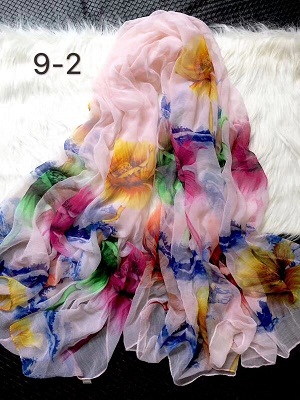 China crocodile wrinkles silk printing scarf