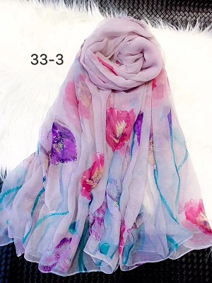 Wholesale Beach towels crocodile wrinkles silk printing scarf