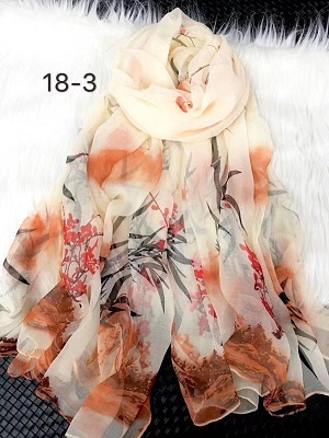 Wholesale Beach towels crocodile wrinkles silk printing scarf