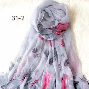 China women silk printing scarf
