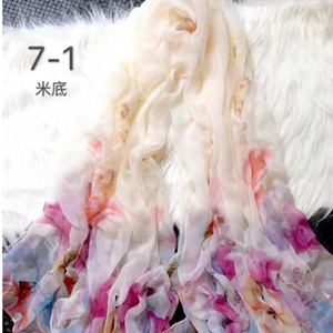 Wholesale Beach towels silk printing scarf