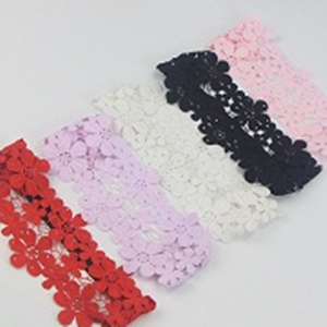 lace polyester weft knitting head scarf
