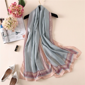 Wholesale printing silk extra large sunscreen scarfscarf