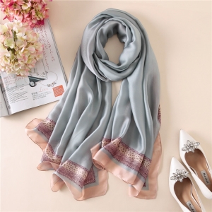 Wholesale printing silk extra large sunscreen scarfscarf