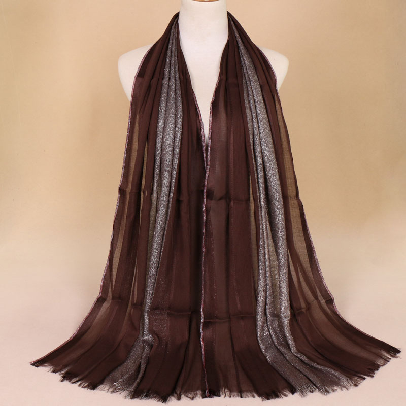 Golden silk threadBlending Women Scarves