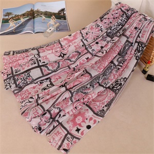 National gauze cotton yarn printing headscarf fashion scarf