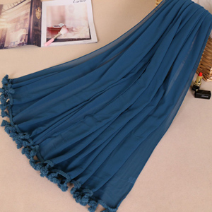 Pearl chiffon scarf national chiffon shawl turban