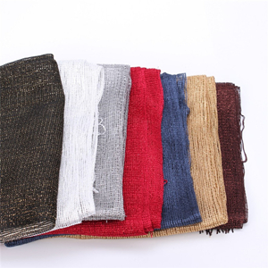 Chinese wholesale bright silk tassel Muslim head scarf