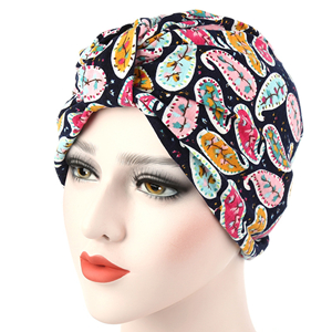China cheap garden floral cotton Muslim head scarf