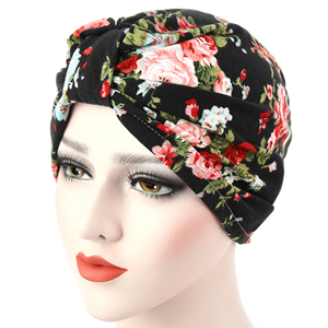 China cheap garden floral cotton Muslim head scarf