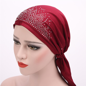 China wholesale hot drilling Muslim head scarf