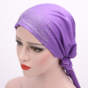 China wholesale hot drilling Muslim head scarf